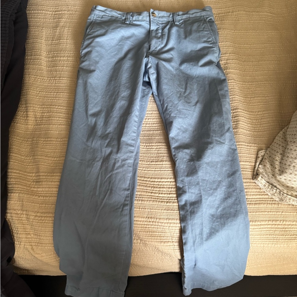 Polo by Ralph Lauren Sky Blue Stretch Slim Fit Chino Pants